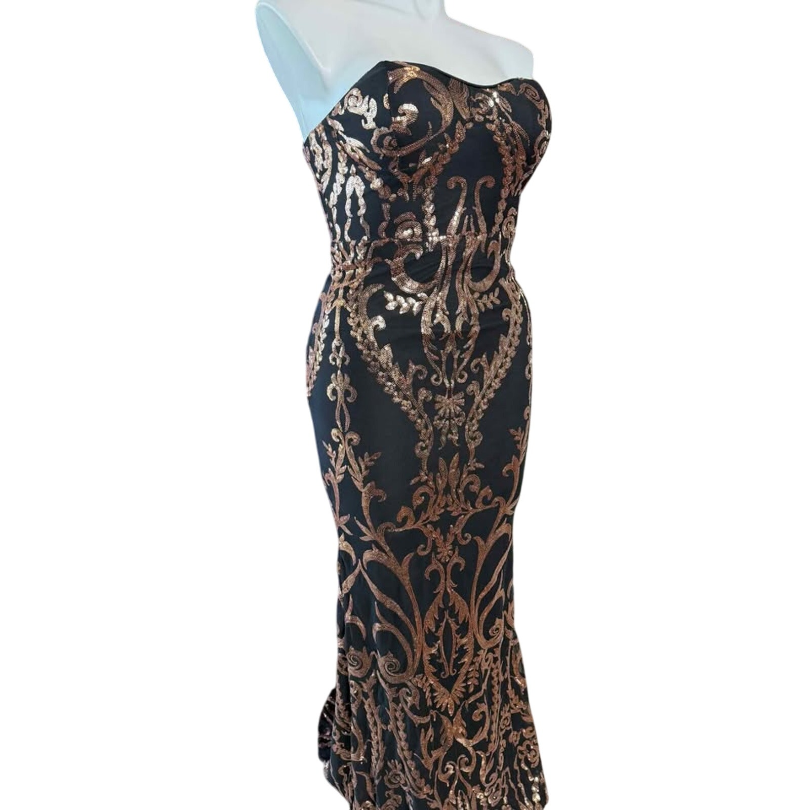 Strapless Prom Dress Size L